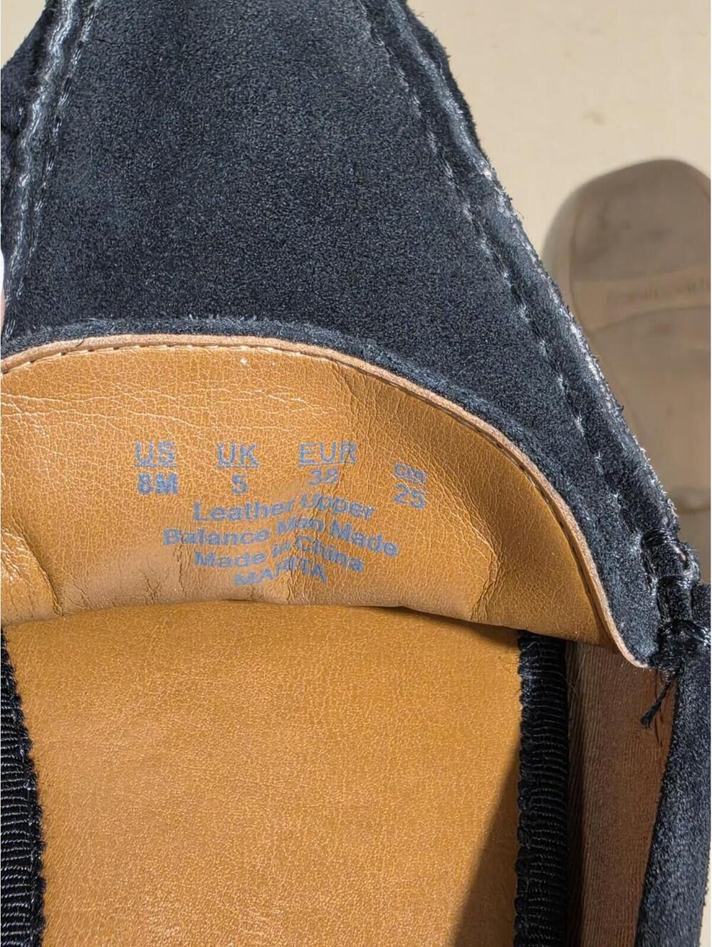 Franco Sarto Black Suede Loafers Women Leather Slip On Flats Office Quiet Luxury - Picture 9 of 10